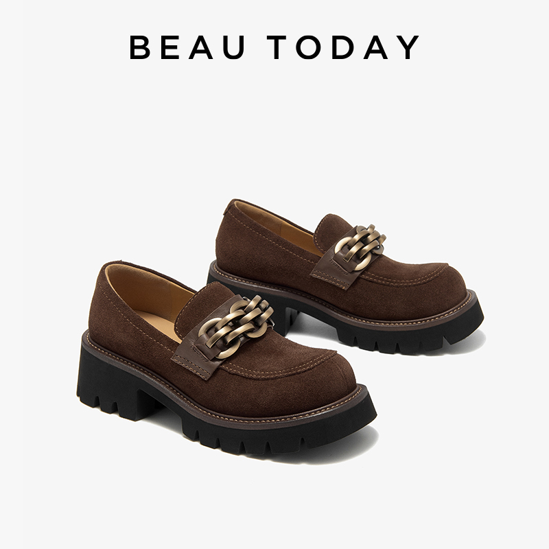 Women Shoes Ysl - BEAUTODAY Vintage mokasyny damskie krowa zamszowe