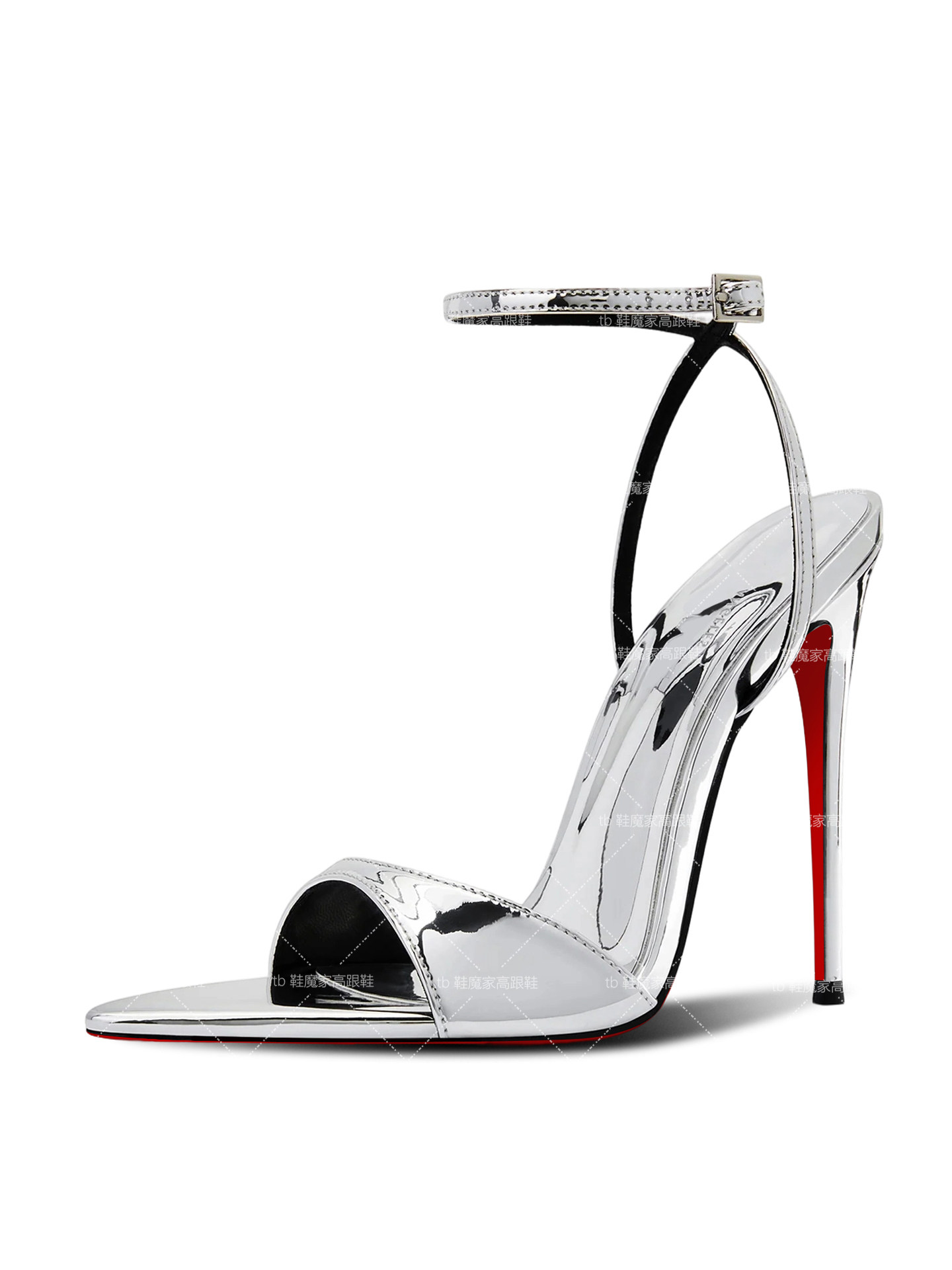 Pointed Toe Flat - Nowe europejskie i amerykańskie seksowne srebrne