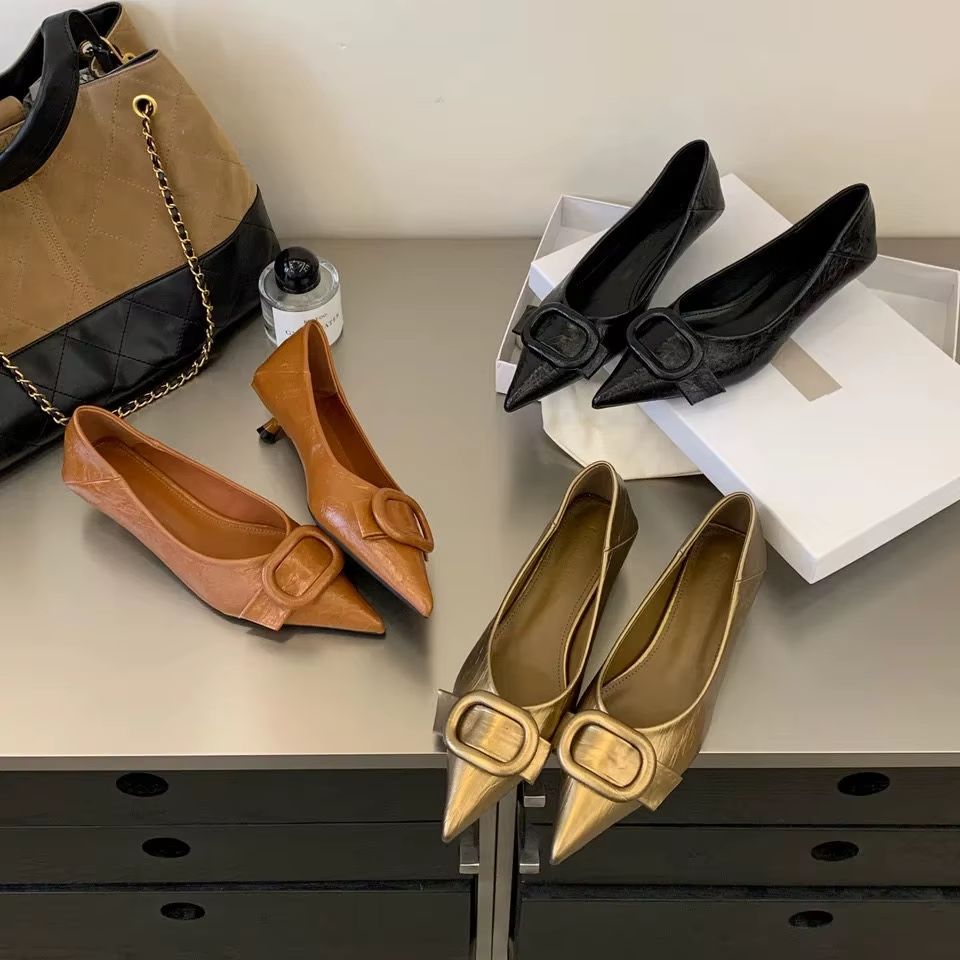 Pointed Toe Flat - Nowe damskie baleriny, modne, z okrągłym