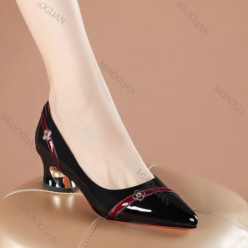 Women'S Shoes Professional - Damskie czółenka wiosenno-jesienne z miękkiej skóry