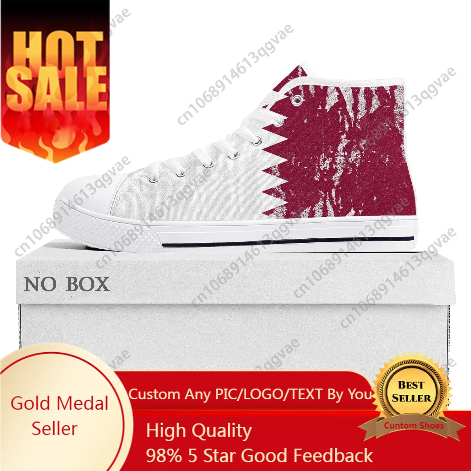 Women Shoes Qatar - Wysokie, wysokiej jakości trampki z flagą