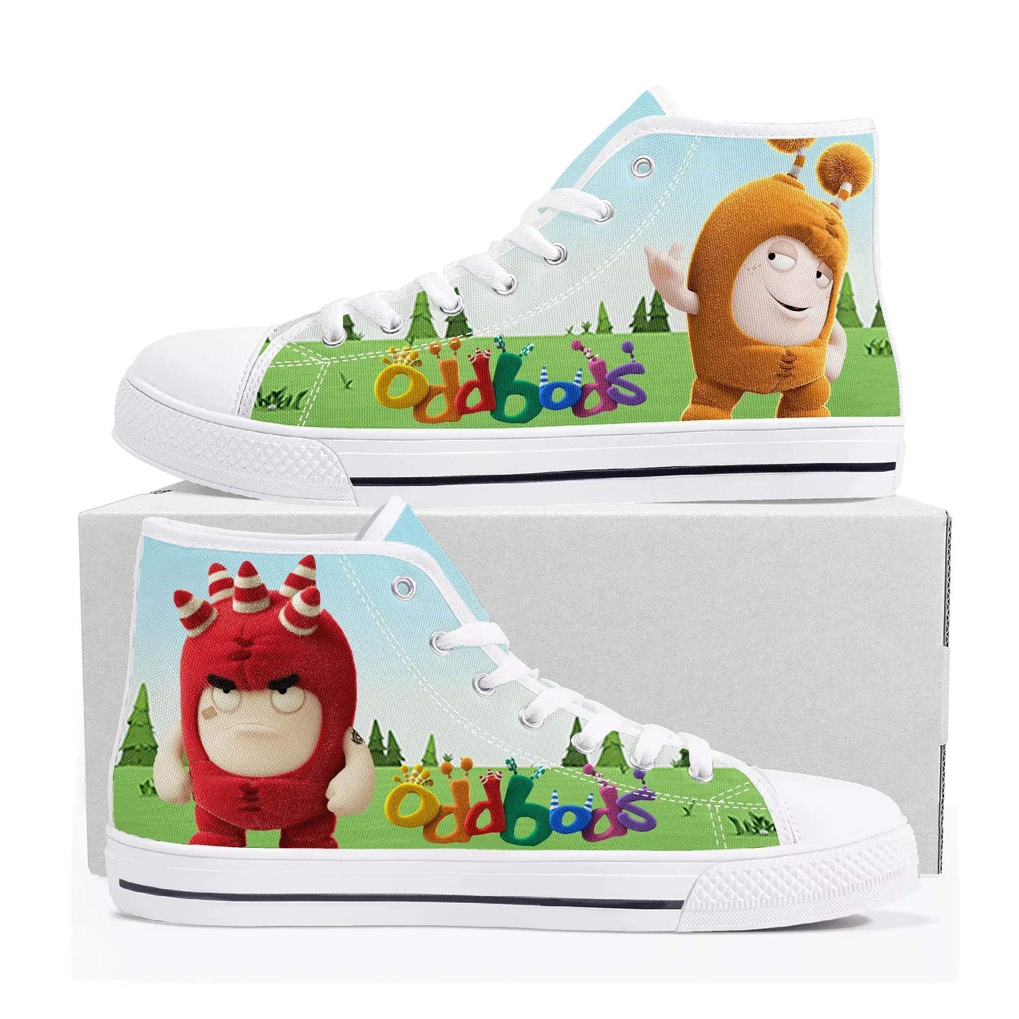 Women Shoes Singapore - Oddbods Wysokie Trampki Męskie Damskie Wysokiej