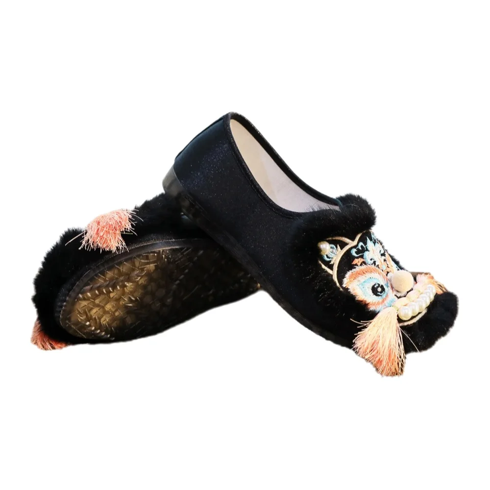 Women'S Shoes Hands Free - Wiosenne, etniczne buty damskie z motywem
