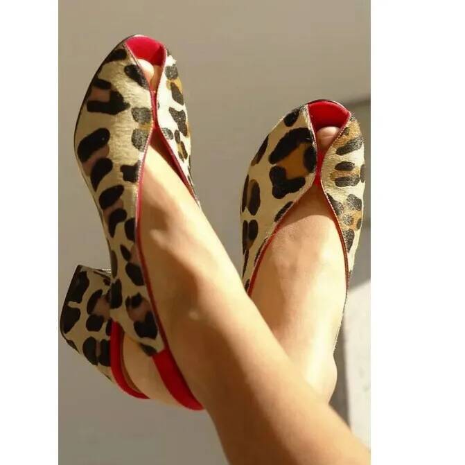 Sandały damskie z odkrytymi pa – Leopard Print Heels recenzja i cena