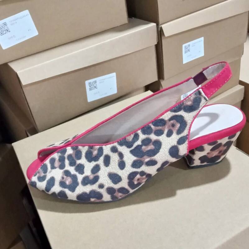 Sandały damskie z odkrytymi pa – Leopard Print Heels recenzja i cena