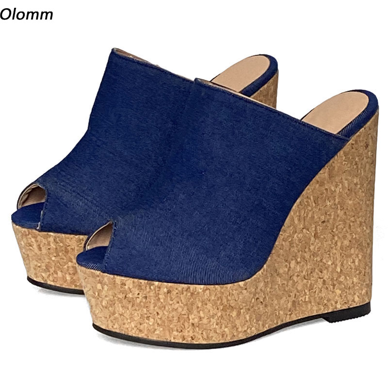 Olomm ręcznie robione damskie  – Cork Wedge Sandal recenzja i cena
