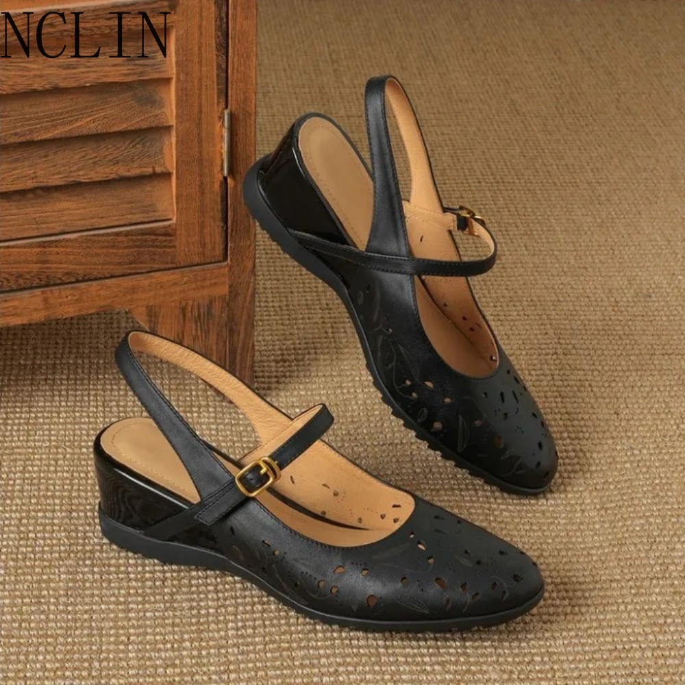 Sandały damskie na koturnie z  – Cork Wedge Sandal recenzja i cena