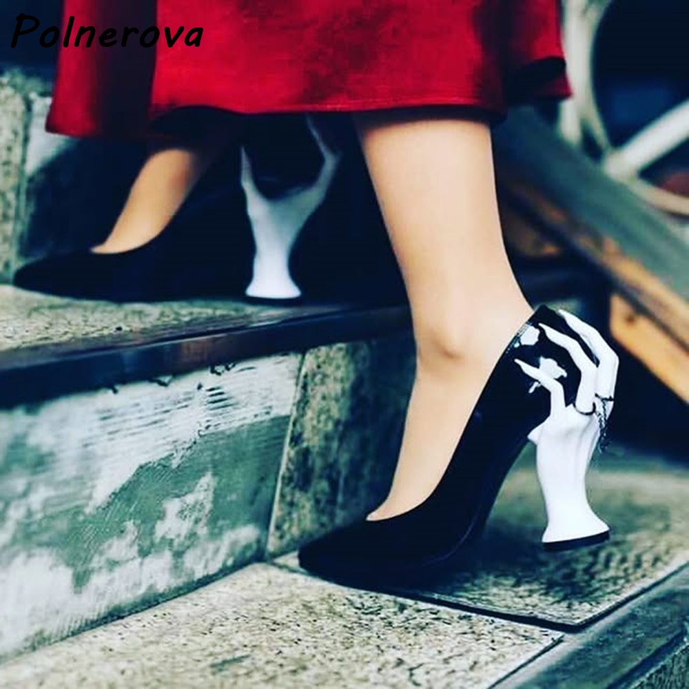 Szpilki z rzeźbioną ręcznie ro – Women'S Shoes Hands Free recenzja i cena