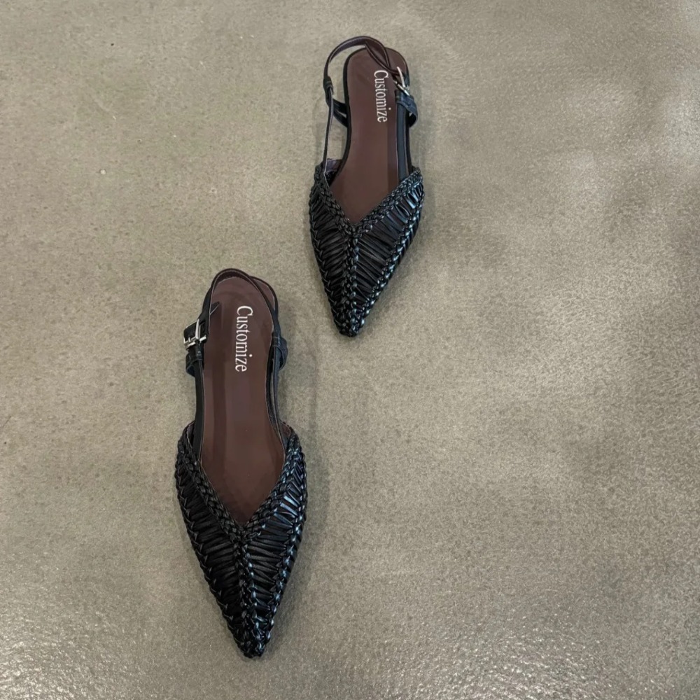 Szpiczaste, tkane sandały w st – Pointed Toe Flat recenzja i cena