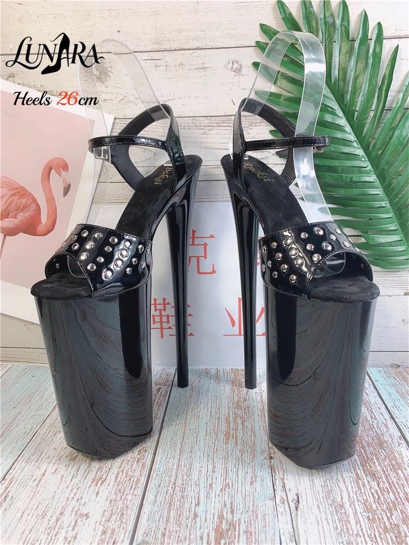 Sandały na platformie z czarny – Leopard Print Heels recenzja i cena