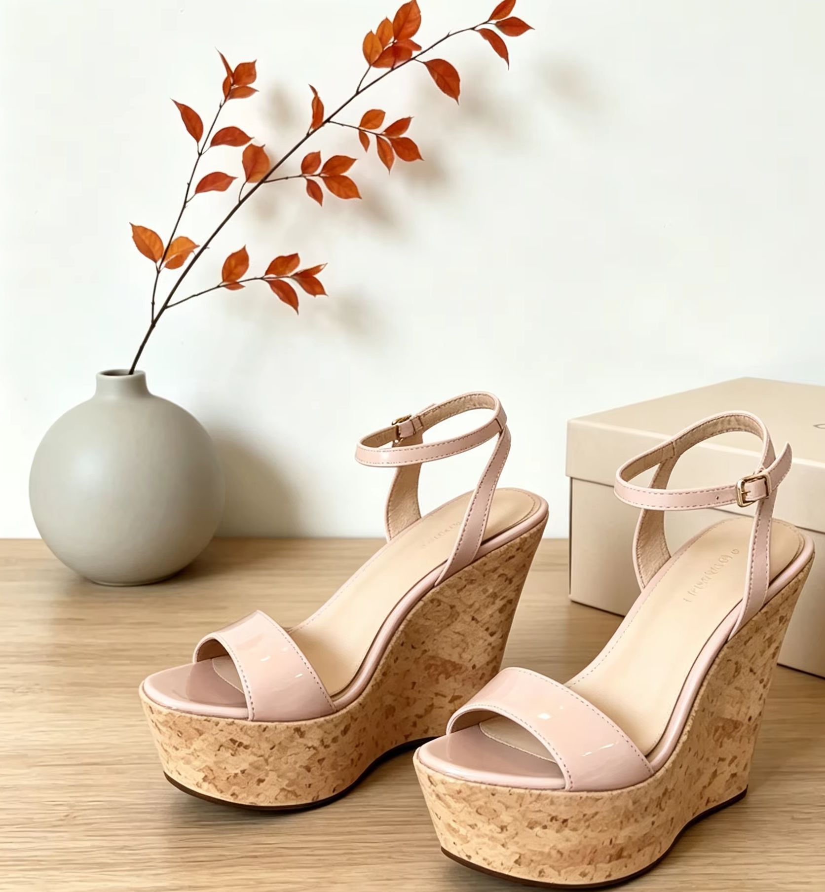 Korkowe sandały na platformie  – Cork Wedge Sandal recenzja i cena