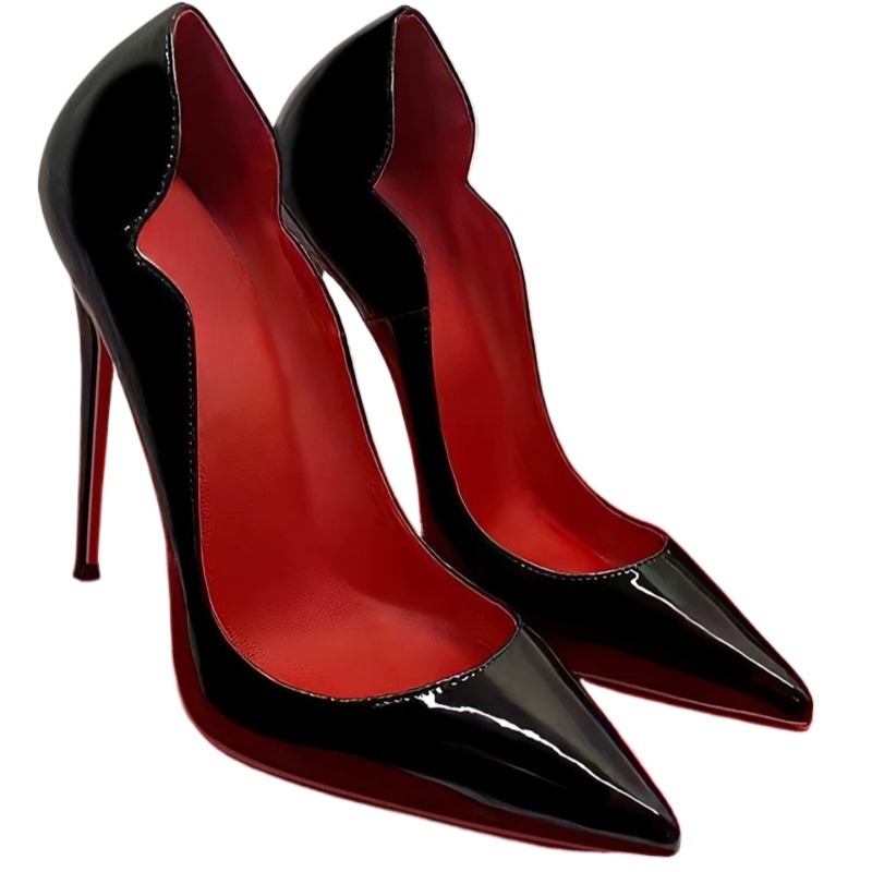 Wiosenne czarne szpilki z laki – Women'S Shoes Professional recenzja i cena