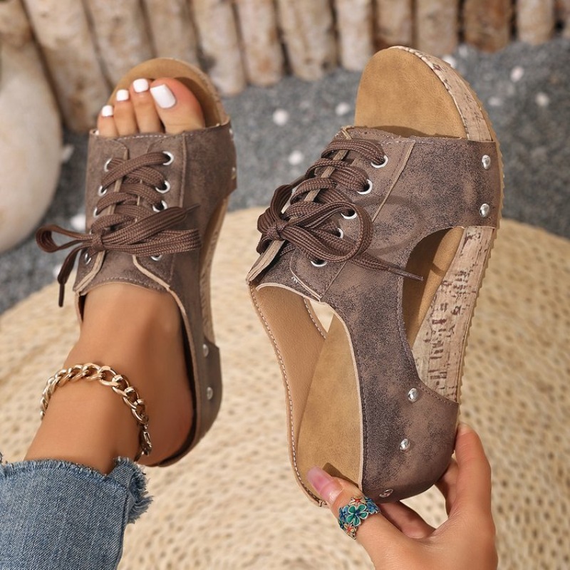 Damskie sandały na koturku z o – Cork Wedge Sandal recenzja i cena