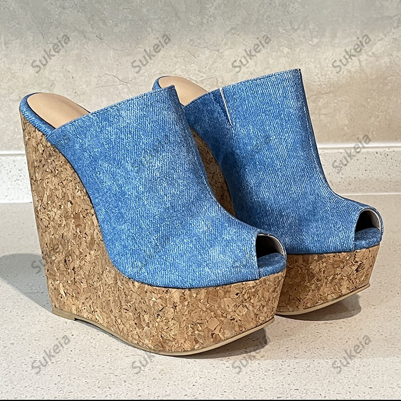 Sukeia Ręcznie Robione Damskie – Cork Wedge Sandal recenzja i cena