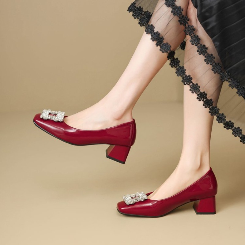 Płytkie czółenka z kwadratowym – Women'S Shoes Professional recenzja i cena