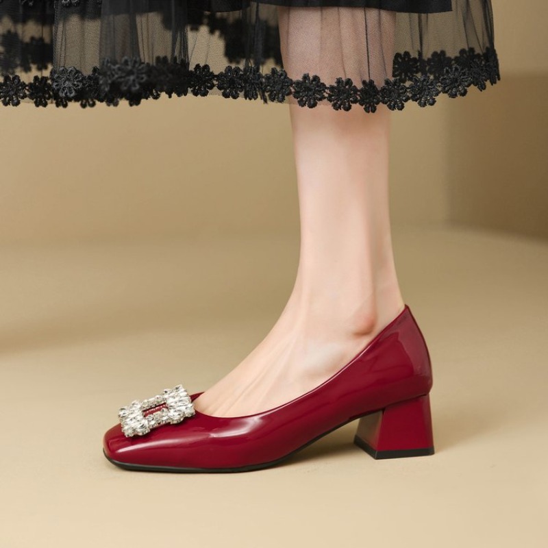 Płytkie czółenka z kwadratowym – Women'S Shoes Professional recenzja i cena