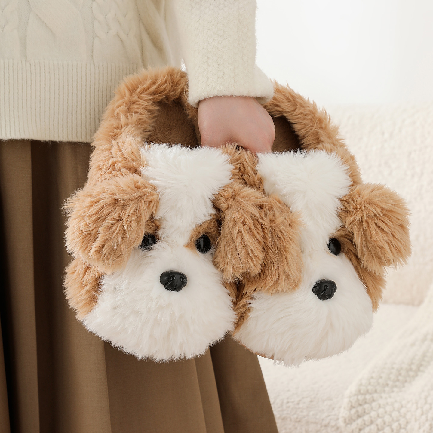 ZUOFU Kapcie z motywem psa Bor – Women'S Shoes Hush Puppies recenzja i cena