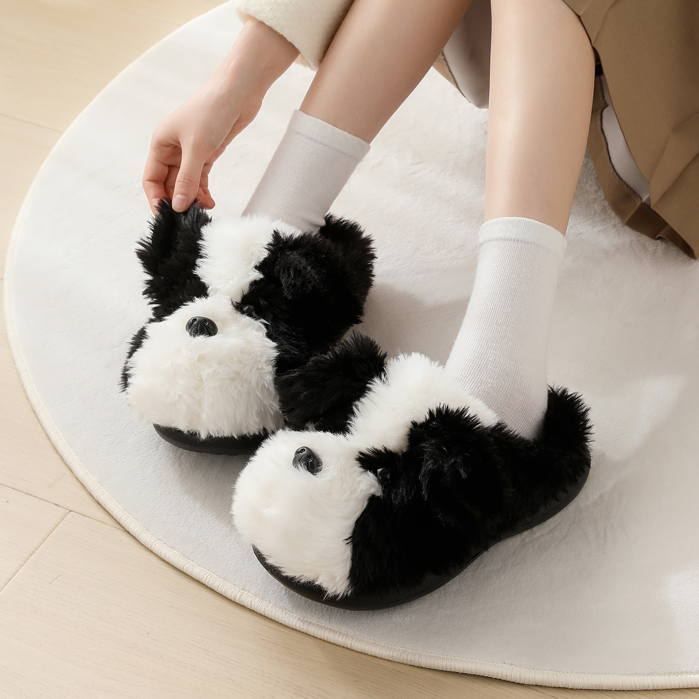 ZUOFU Kapcie z motywem psa Bor – Women'S Shoes Hush Puppies recenzja i cena